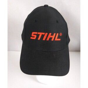 OC STIHL Black Embroidered Snapback Trucker Hat Baseball Cap
